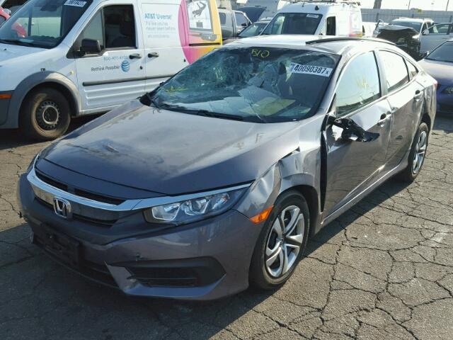 2HGFC2F57GH529016 - 2016 HONDA CIVIC LX GRAY photo 2