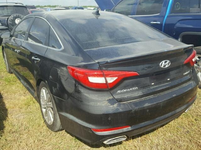 5NPE34AFXHH569329 - 2017 HYUNDAI SONATA SPO BLACK photo 3