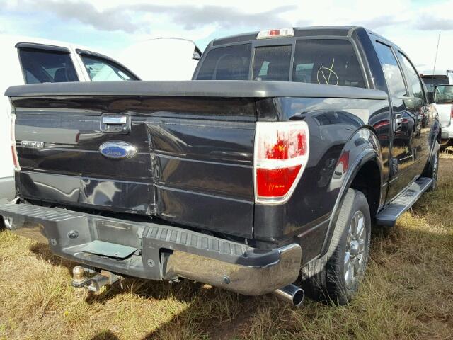 1FTFW1CT7DKD36050 - 2013 FORD F150 SUPER BLACK photo 4