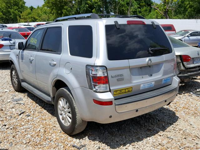 4M2CU87138KJ15779 - 2008 MERCURY MARINER PR SILVER photo 3