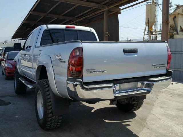 5TETU62N55Z034844 - 2005 TOYOTA TACOMA SILVER photo 3