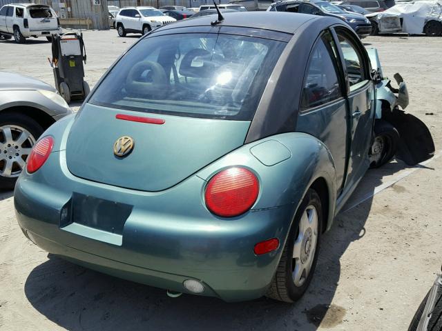 3VWCD21C3YM482202 - 2000 VOLKSWAGEN NEW BEETLE მწვანე ფოტო 4