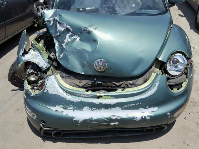 3VWCD21C3YM482202 - 2000 VOLKSWAGEN NEW BEETLE მწვანე ფოტო 7