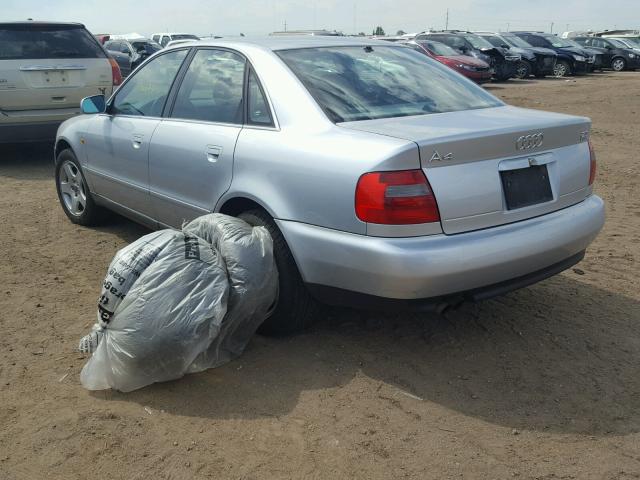 WAUED28D6WA183837 - 1998 AUDI A4 2.8 QUA SILVER photo 3