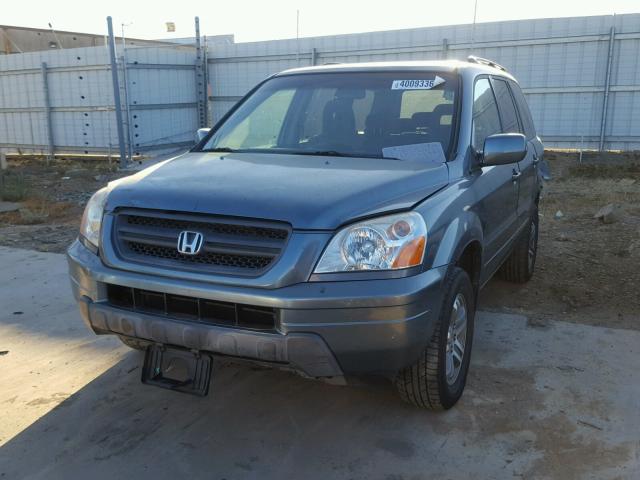 2HKYF18435H571507 - 2005 HONDA PILOT EX GREEN photo 2