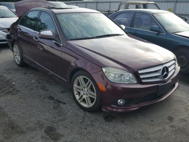 WDDGF56X38R027835 - 2008 MERCEDES-BENZ C 350 BURGUNDY photo 1