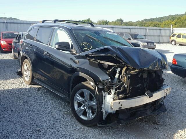 5TDDKRFH6FS165182 - 2015 TOYOTA HIGHLANDER BLACK photo 1