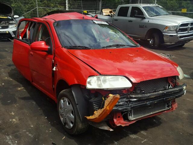 KL1TD566X6B537151 - 2006 CHEVROLET AVEO BASE Қызыл фото 1