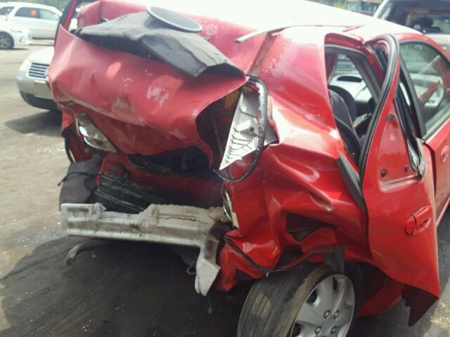 KL1TD566X6B537151 - 2006 CHEVROLET AVEO BASE Қызыл фото 9