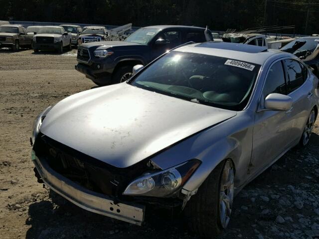 JN1BY1AP2CM336249 - 2012 INFINITI M37 SILVER photo 2