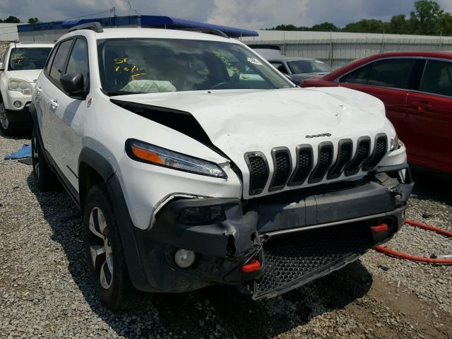 1C4PJMBS9FW651506 - 2015 JEEP CHEROKEE T WHITE photo 1