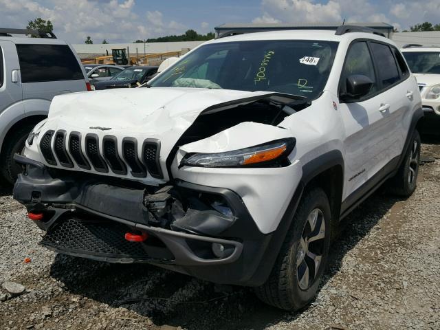 1C4PJMBS9FW651506 - 2015 JEEP CHEROKEE T WHITE photo 2