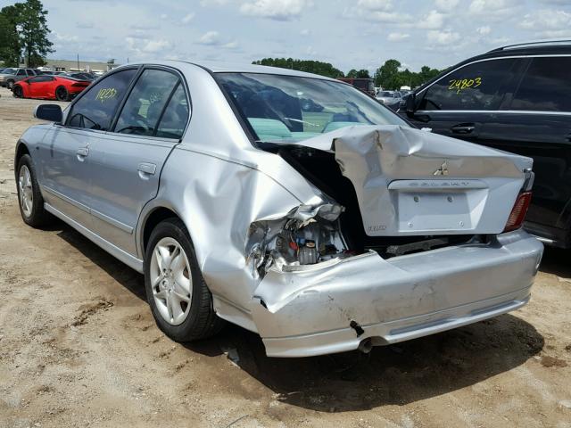 4A3AA46HX3E069840 - 2003 MITSUBISHI GALANT ES SILVER photo 3