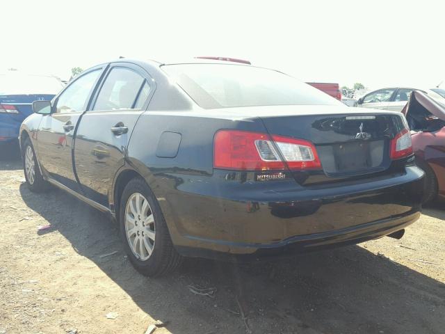 4A32B2FF3BE021261 - 2011 MITSUBISHI GALANT FE BLACK photo 3