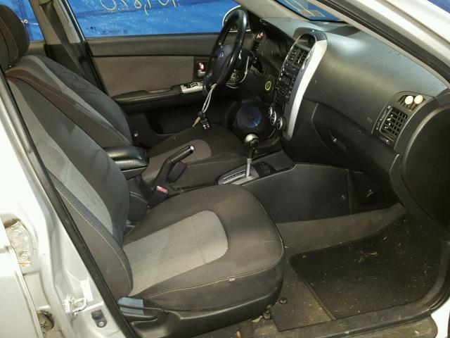 KNAFE162885017912 - 2008 KIA SPECTRA5 5 SILVER photo 5