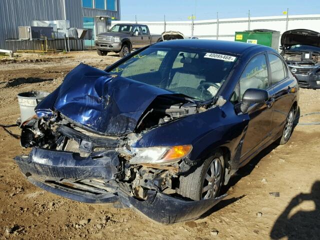 1HGFA15286L806555 - 2006 HONDA CIVIC DX BLUE photo 2