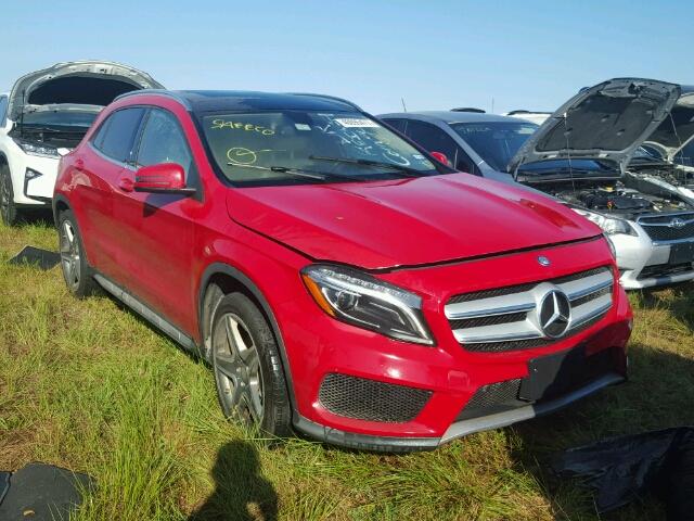 WDCTG4GB1FJ075519 - 2015 MERCEDES-BENZ GLA 250 4M RED photo 1