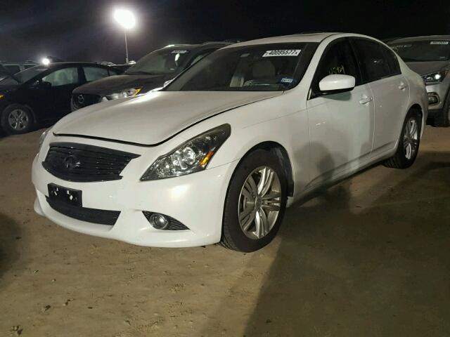 JN1DV6AP8CM810607 - 2012 INFINITI G25 WHITE photo 2