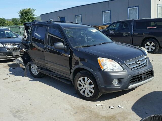 JHLRD78546C800301 - 2006 HONDA CR-V LX BLACK photo 1