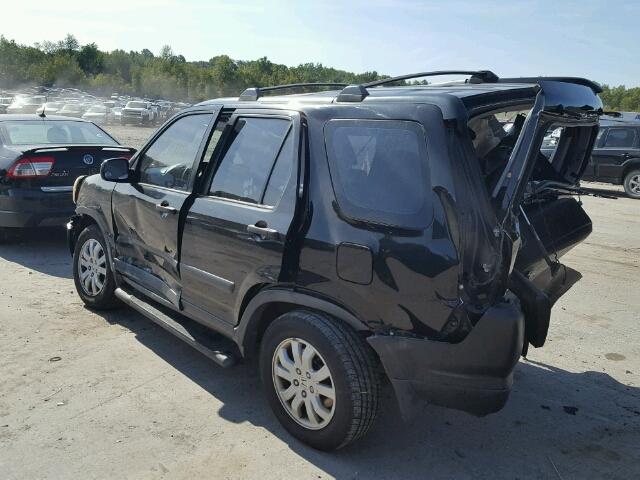 JHLRD78546C800301 - 2006 HONDA CR-V LX BLACK photo 3