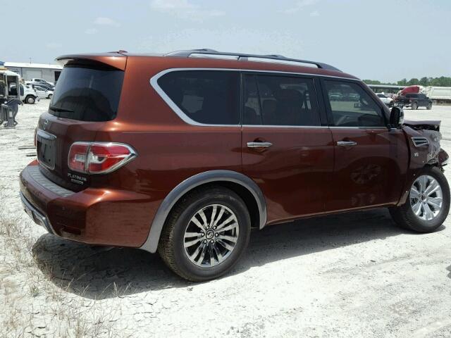 JN8AY2NF3J9332134 - 2018 NISSAN ARMADA PLA ORANGE photo 4