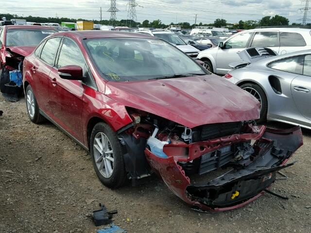 1FADP3F28HL203211 - 2017 FORD FOCUS SE MAROON photo 1