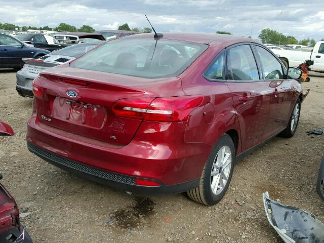 1FADP3F28HL203211 - 2017 FORD FOCUS SE MAROON photo 4