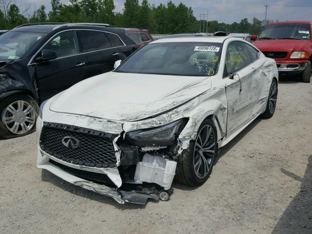 JN1EV7EK0JM340501 - 2018 INFINITI Q60 PREMIU WHITE photo 2