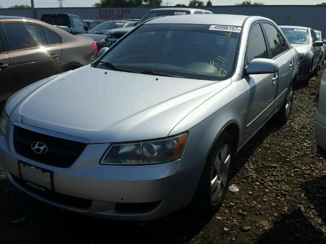 5NPET46C87H195431 - 2007 HYUNDAI SONATA GLS SILVER photo 2