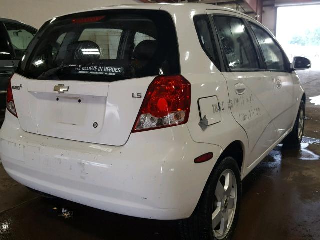 KL1TD66608B201369 - 2008 CHEVROLET AVEO BASE Ağ foto 4