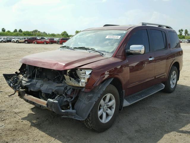 5N1BA0ND1BN602764 - 2011 NISSAN ARMADA SV MAROON photo 2