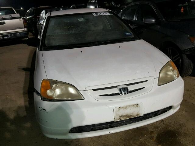 1HGEM22271L042297 - 2001 HONDA CIVIC WHITE photo 1