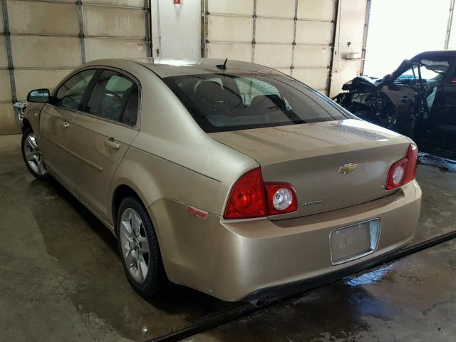 1G1ZH57B78F175450 - 2008 CHEVROLET MALIBU 1LT 金色 照片 3