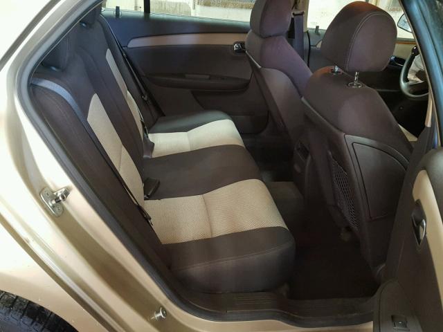 1G1ZH57B78F175450 - 2008 CHEVROLET MALIBU 1LT 金色 照片 6