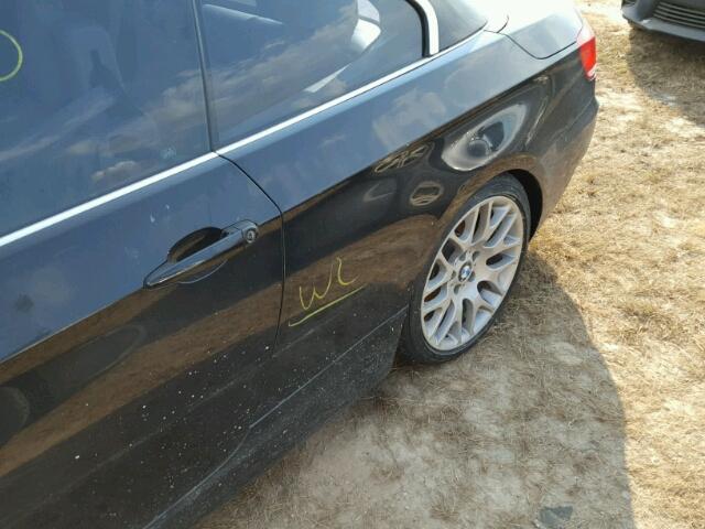 WBAWL13539PX25706 - 2009 BMW 328 BLACK photo 9