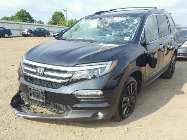 5FNYF6H00HB100248 - 2017 HONDA PILOT ELIT BLACK photo 2