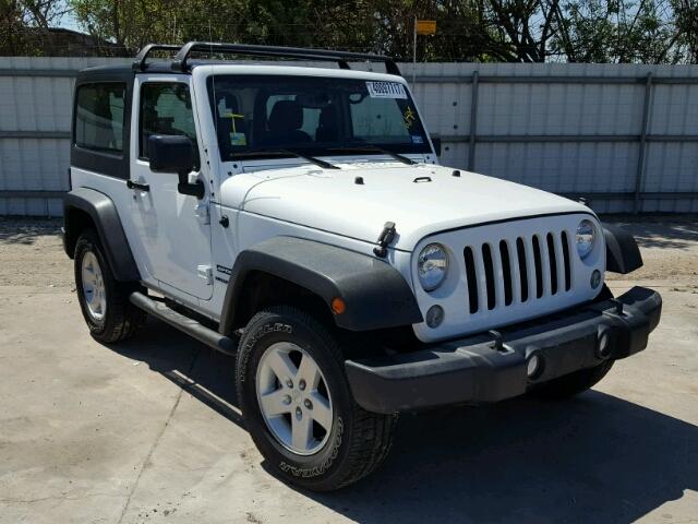 1C4AJWAG2FL507327 - 2015 JEEP WRANGLER S WHITE photo 1