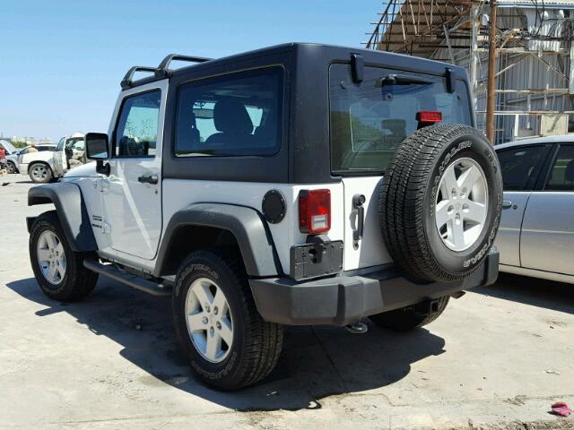 1C4AJWAG2FL507327 - 2015 JEEP WRANGLER S WHITE photo 3