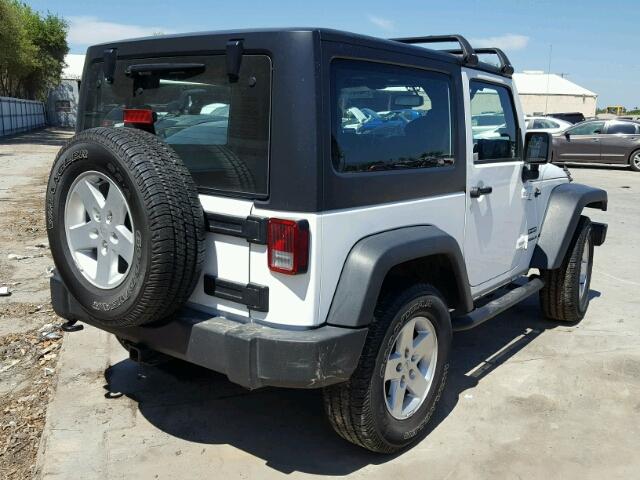 1C4AJWAG2FL507327 - 2015 JEEP WRANGLER S WHITE photo 4