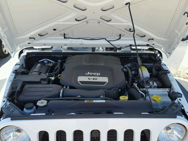1C4AJWAG2FL507327 - 2015 JEEP WRANGLER S WHITE photo 7