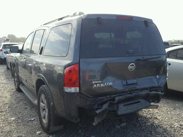 5N1BA0ND8AN614523 - 2010 NISSAN ARMADA SE CHARCOAL photo 3