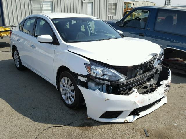 3N1AB7AP9GY237530 - 2016 NISSAN SENTRA S WHITE photo 1