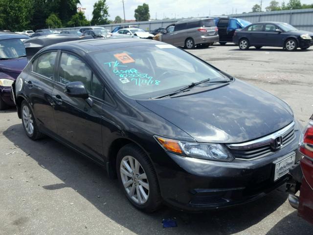 2HGFB2F98CH545063 - 2012 HONDA CIVIC EXL 黑色 照片 1