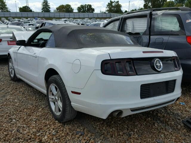 1ZVBP8EMXE5232224 - 2014 FORD MUSTANG WHITE photo 3