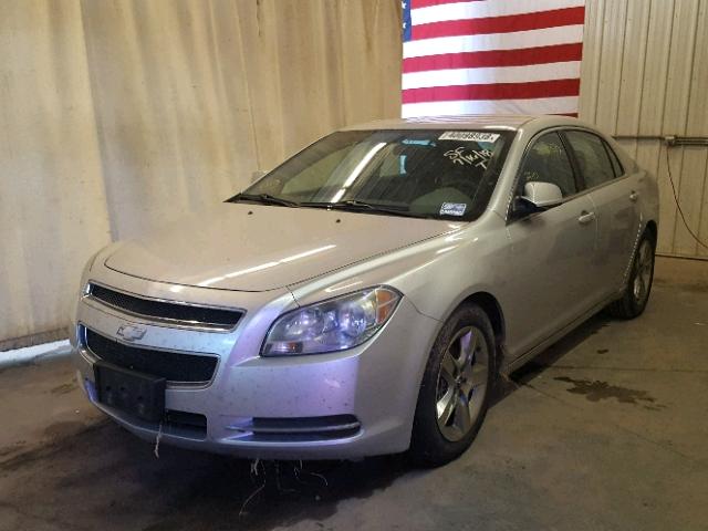 1G1ZC5E04AF176593 - 2010 CHEVROLET MALIBU 1LT SILVER photo 2