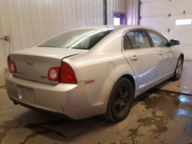 1G1ZC5E04AF176593 - 2010 CHEVROLET MALIBU 1LT SILVER photo 4