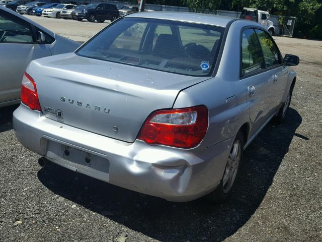 JF1GD67555H526033 - 2005 SUBARU IMPREZA RS SILVER photo 4