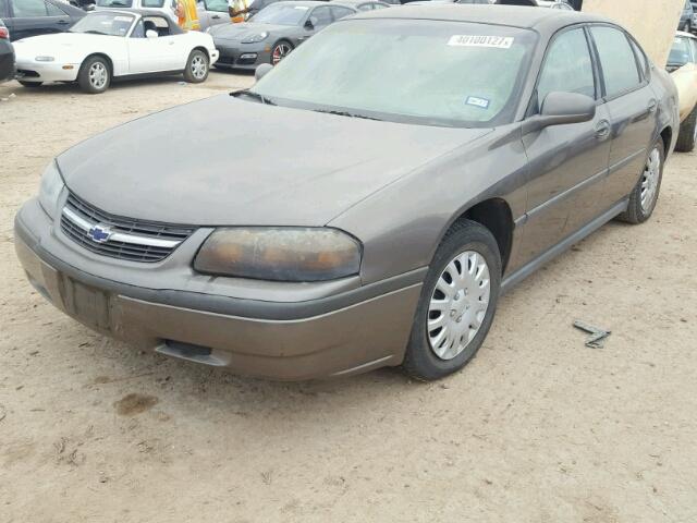 2G1WF52E329111352 - 2002 CHEVROLET IMPALA BROWN photo 2