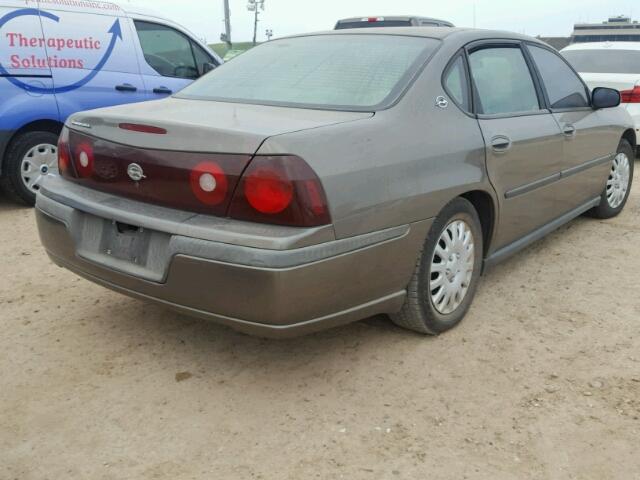 2G1WF52E329111352 - 2002 CHEVROLET IMPALA BROWN photo 4