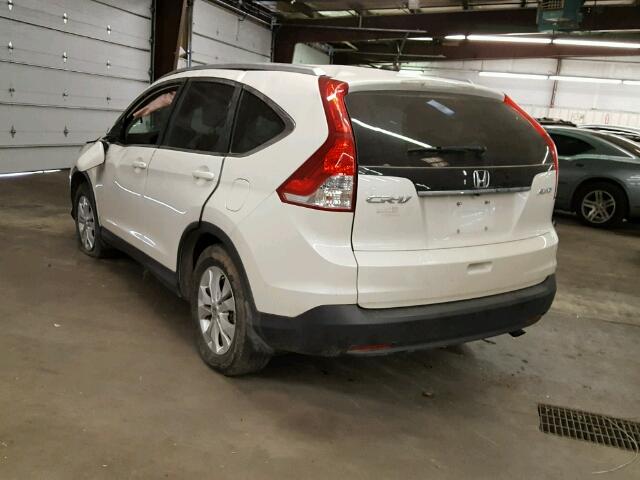 5J6RM4H70DL076501 - 2013 HONDA CR-V EXL WHITE photo 3